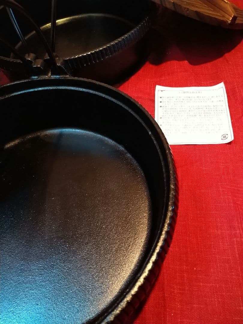 ♦料亭の味をご家庭で♦ 【味の匠・鉄鋳物製】２６cm深型【高級すき焼き鍋 1鍋】