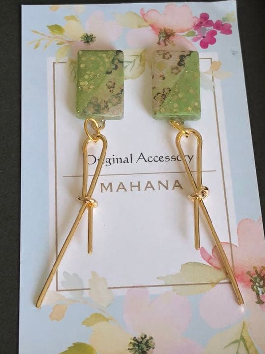 レイチェル専用♡Japanese green tea ピアス イヤリング