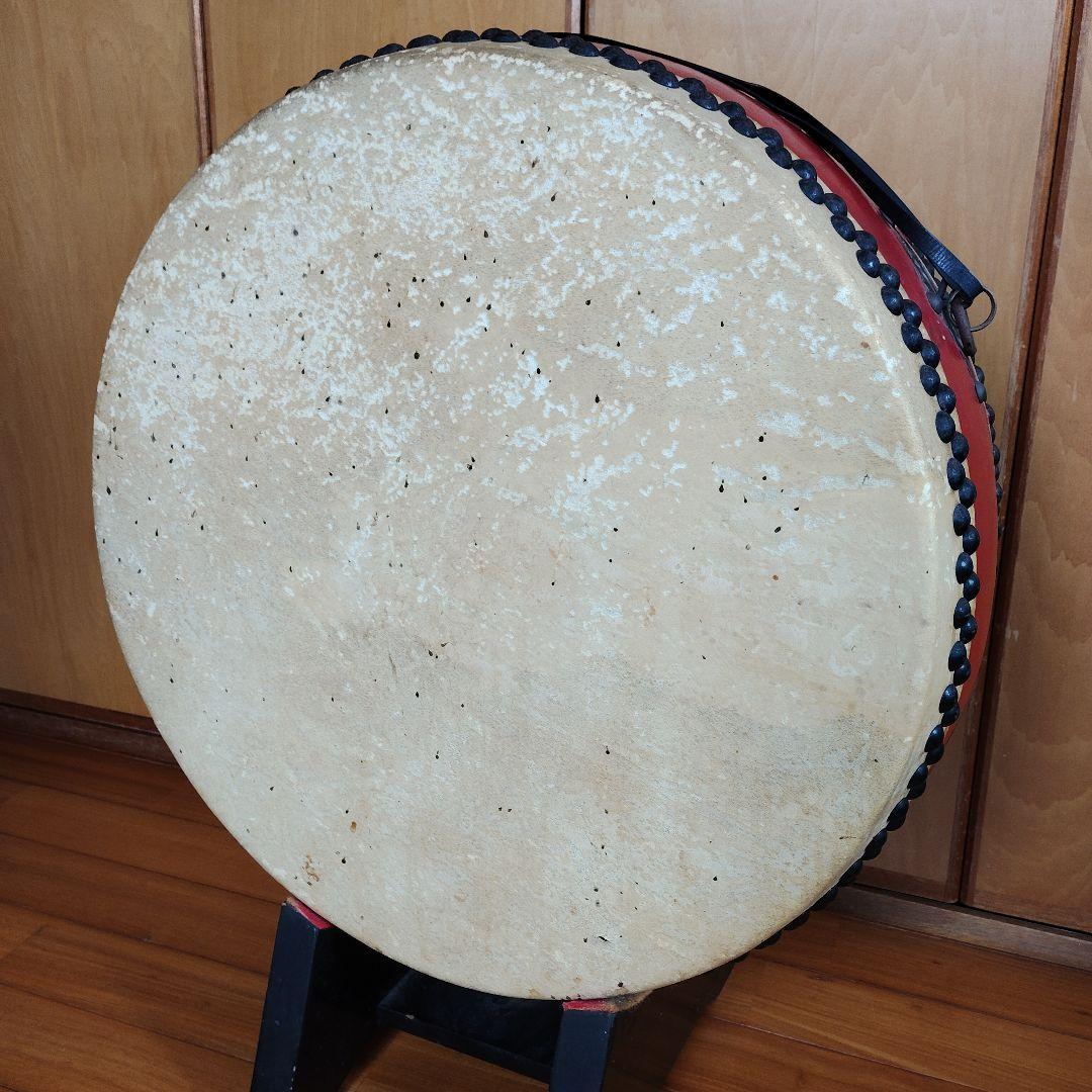平太鼓 座敷用平太鼓 和太鼓 和楽器 木製スタンド付き 直径約55㎝