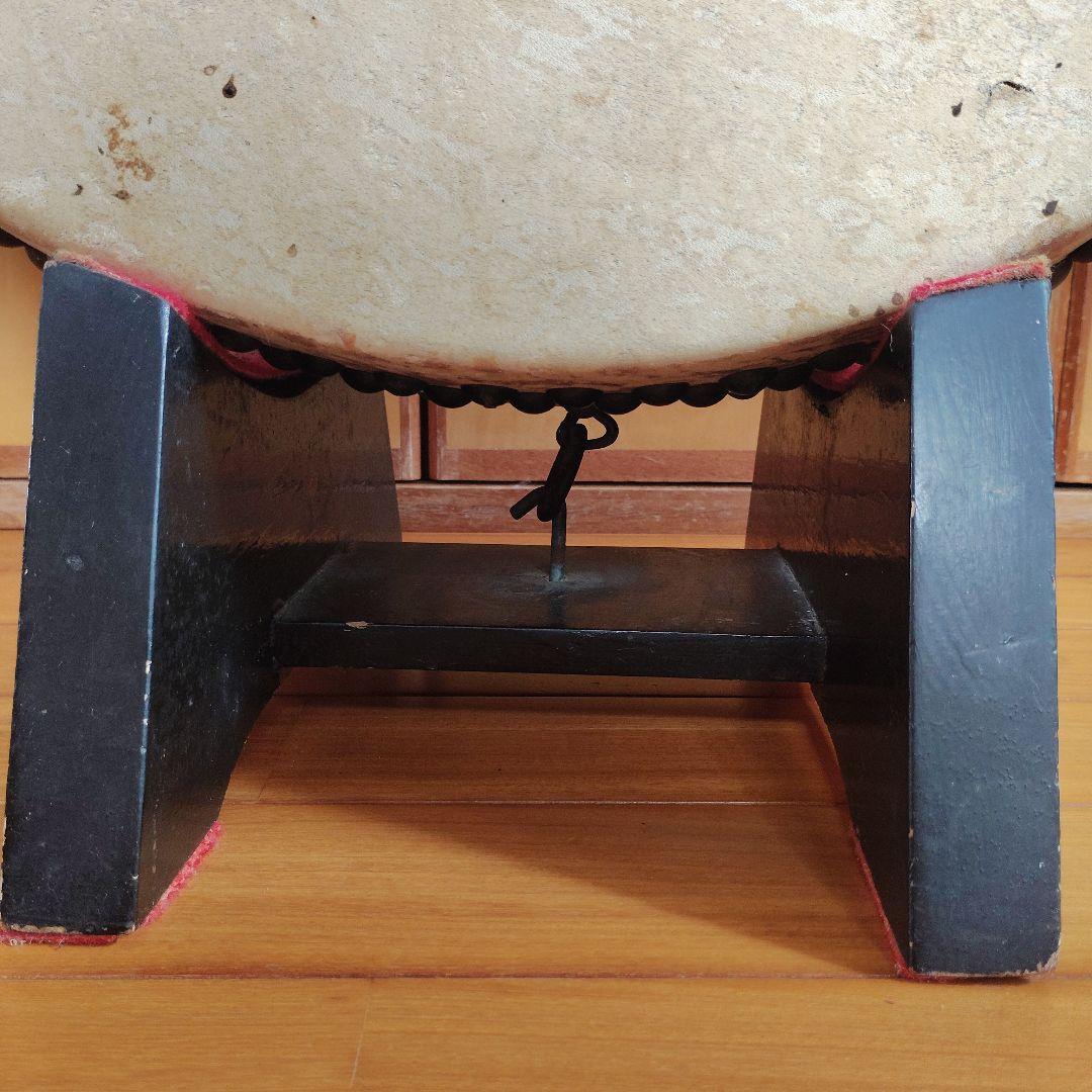 平太鼓 座敷用平太鼓 和太鼓 和楽器 木製スタンド付き 直径約55㎝