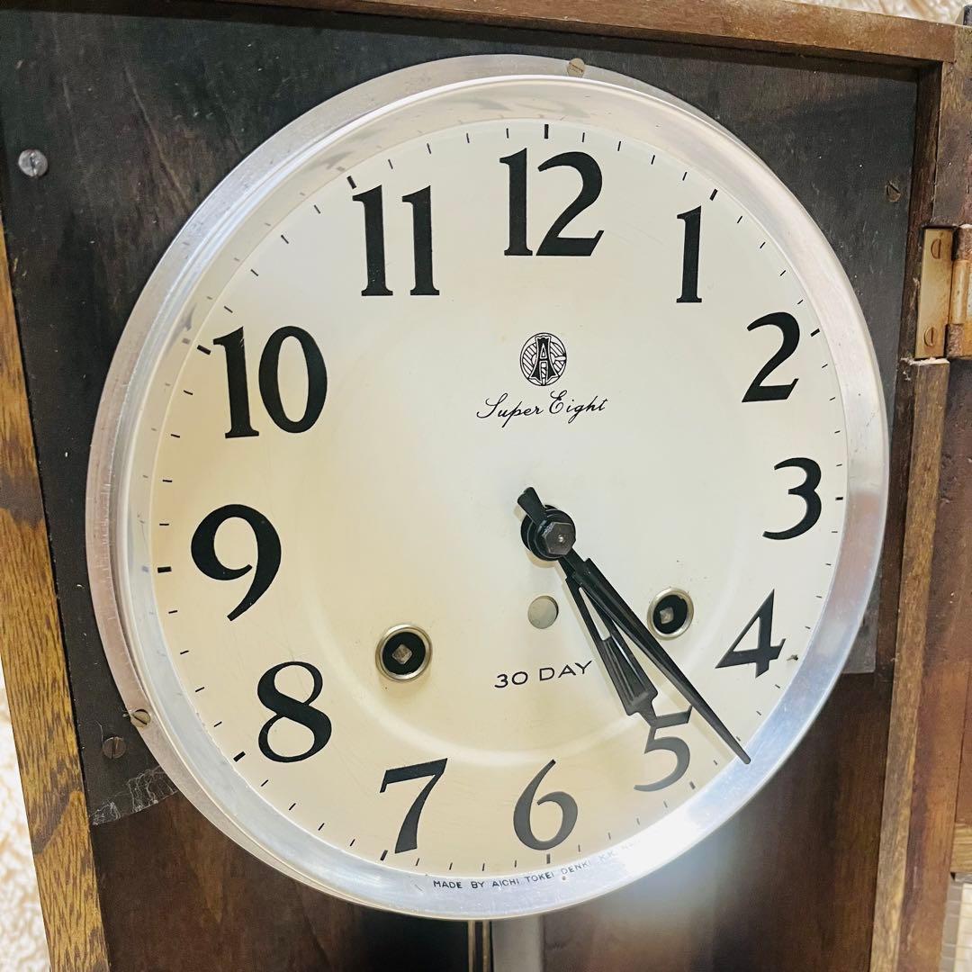 【 ジャンク品 】 柱時計 昭和レトロ