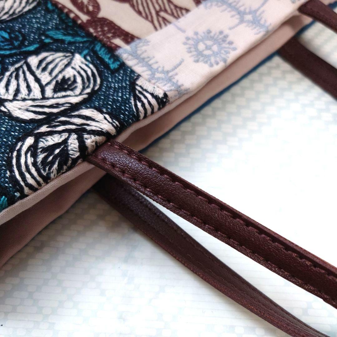 ミナペルホネン　パッチワーク☓ポンピア　ミニトートバッグ