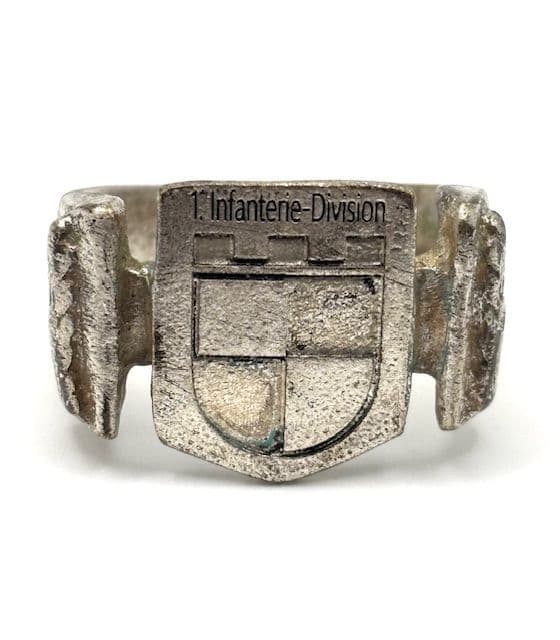 1935’s★ ドイツ国防軍陸軍 ★第1歩兵師団★ エンブレムリング★ミリタリー