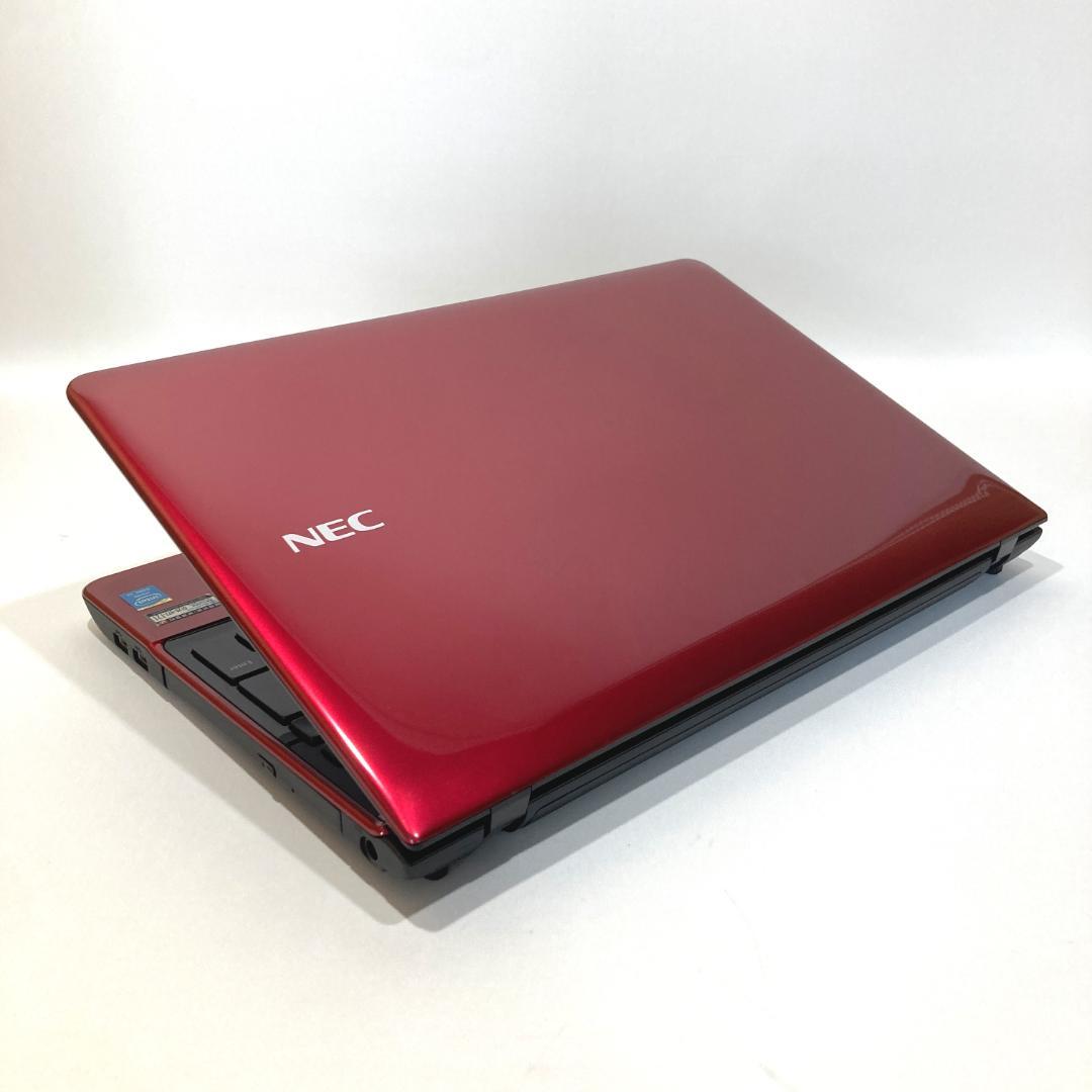 初心者✨快適i3・ブルーレイ・大容量✨赤✨すぐ使えるノートパソコン◇D540-1