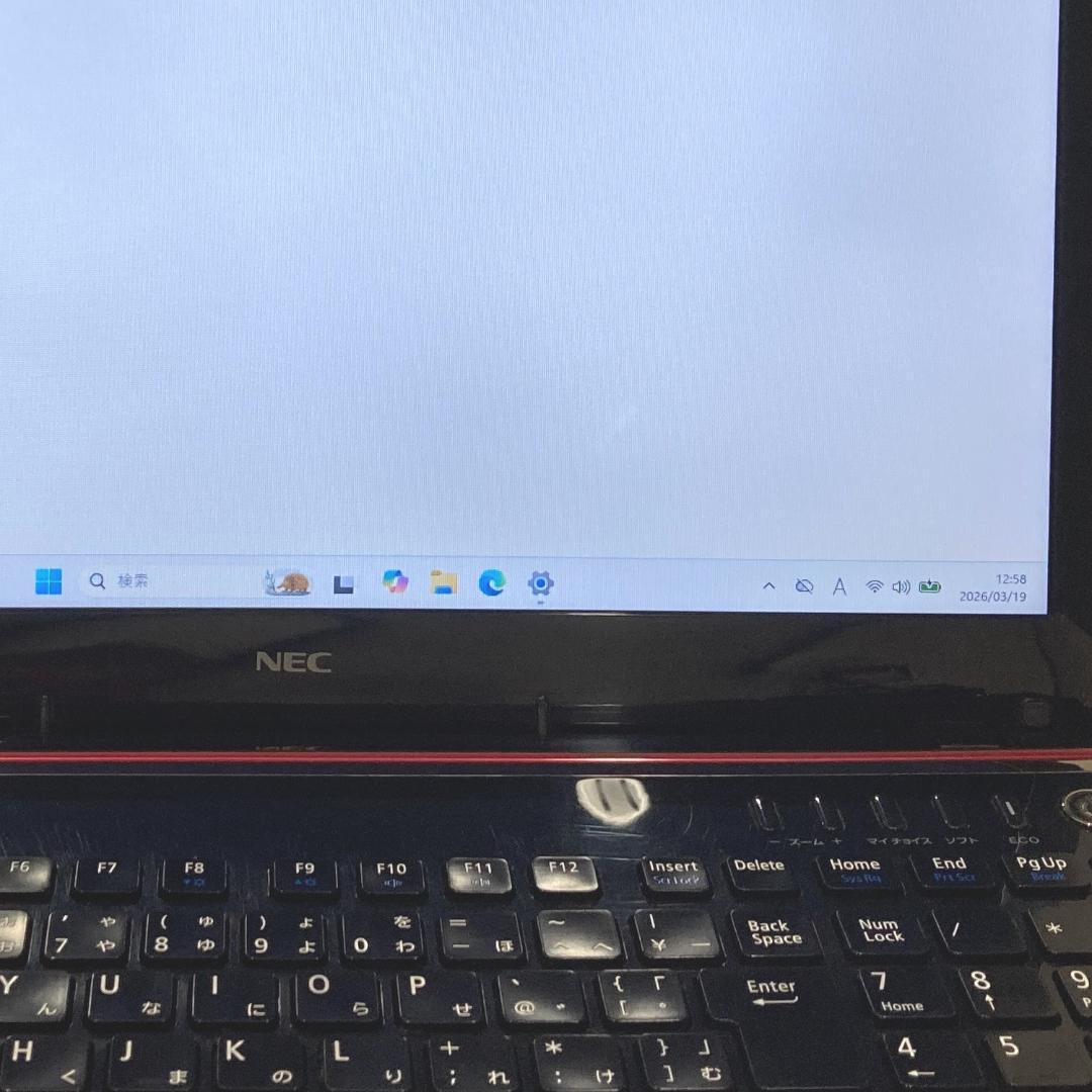 初心者✨快適i3・ブルーレイ・大容量✨赤✨すぐ使えるノートパソコン◇D540-1