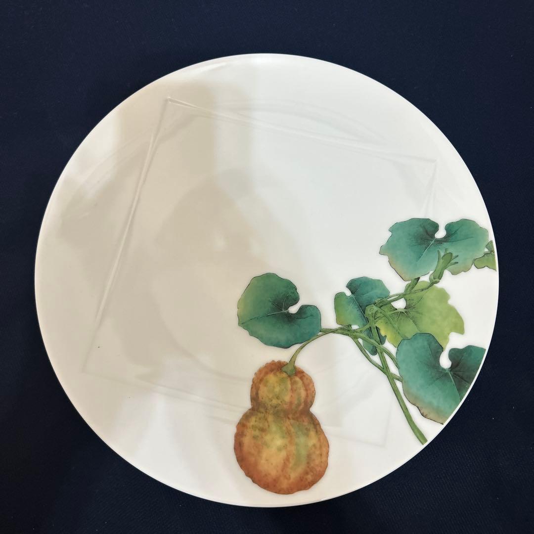 ノリタケ 京香旬菜　27cm プレート　5枚　絵変わり　箱付き　大皿
