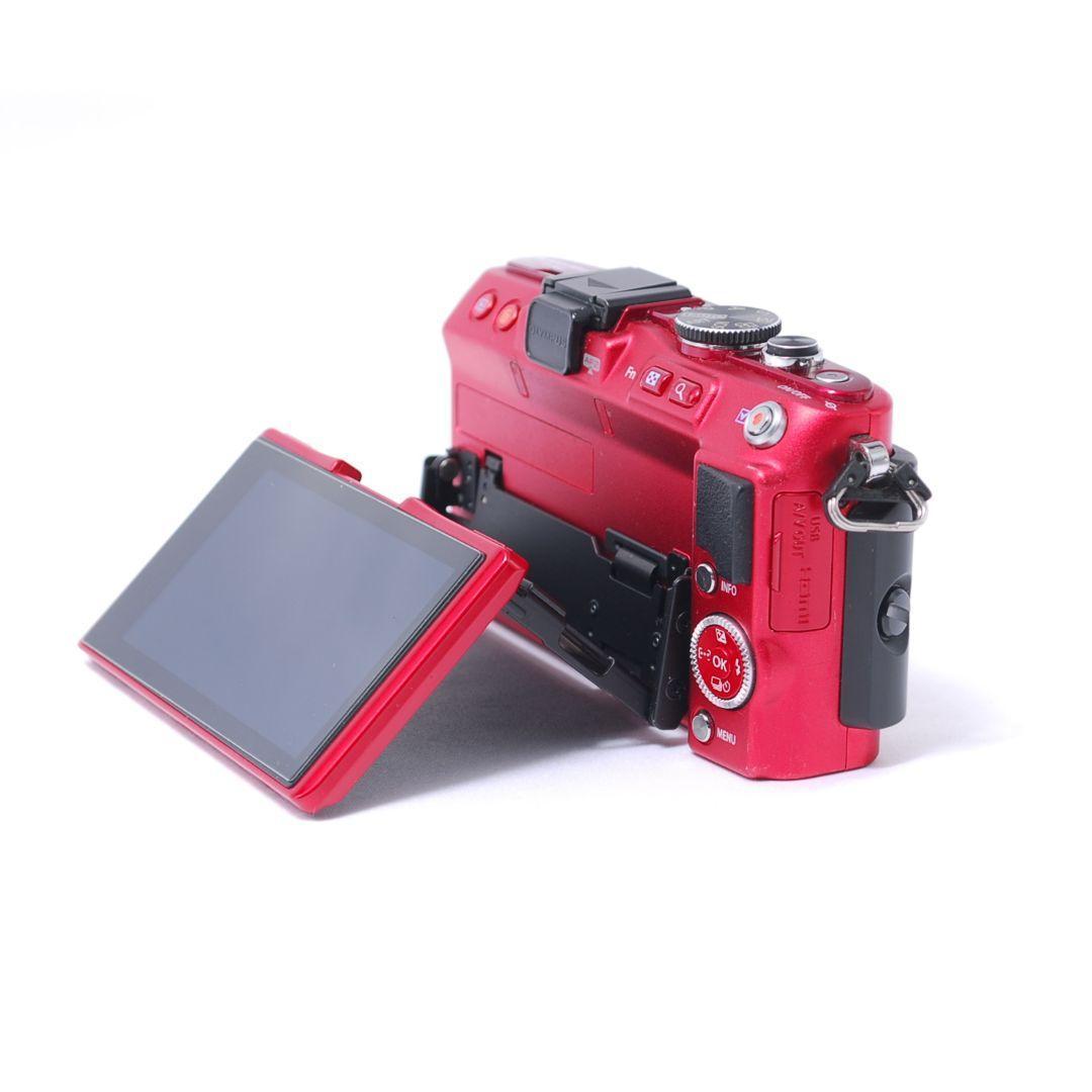 ❤即購入1000円OFF❤ オリンパス PEN E-PL6 REDレンズキット