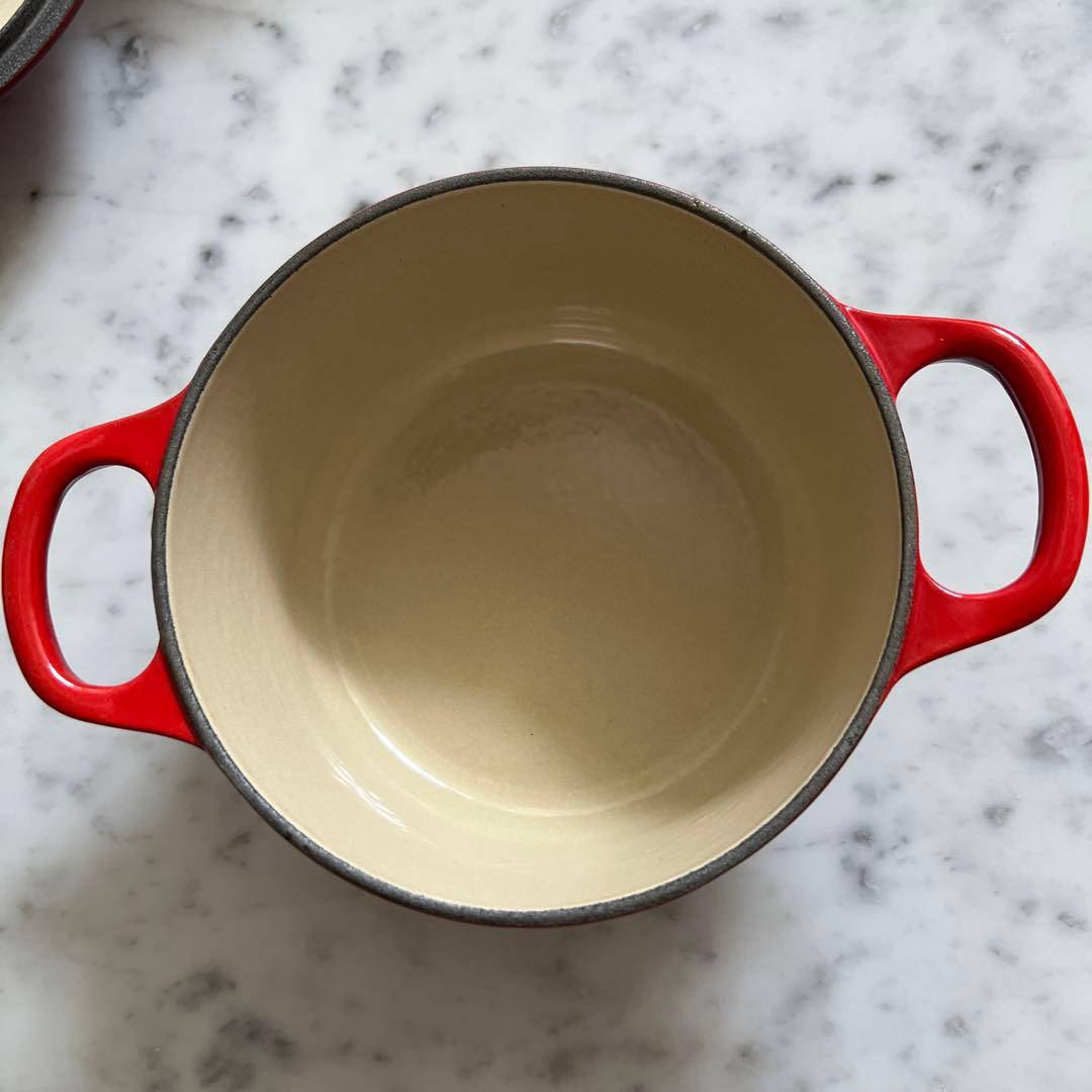 ル・クルーゼ Le Creusetシグニチャー ココット・ロンド 14cmレッド