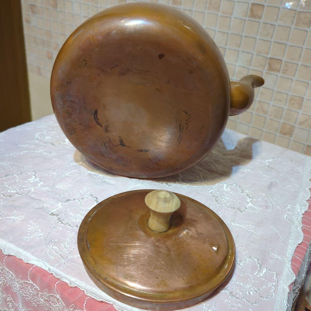 ✧ぽむ様価格です✧銅製やかん ケトル木製ハンドルとツマミ