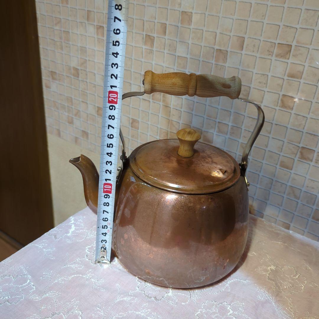 ✧ぽむ様価格です✧銅製やかん ケトル木製ハンドルとツマミ