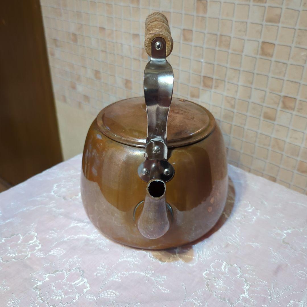 ✧ぽむ様価格です✧銅製やかん ケトル木製ハンドルとツマミ