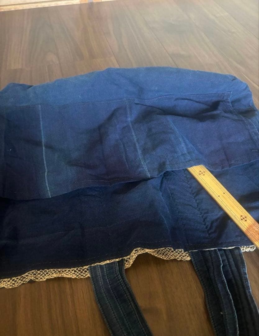 ハンドメイド　剣道着　リメイク　葛布　大きなトートバック