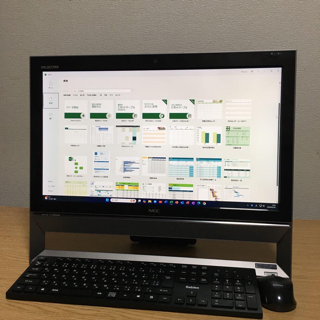 NEC VALUESTAR Win11 21.5' 一体型 デスクトップPC
