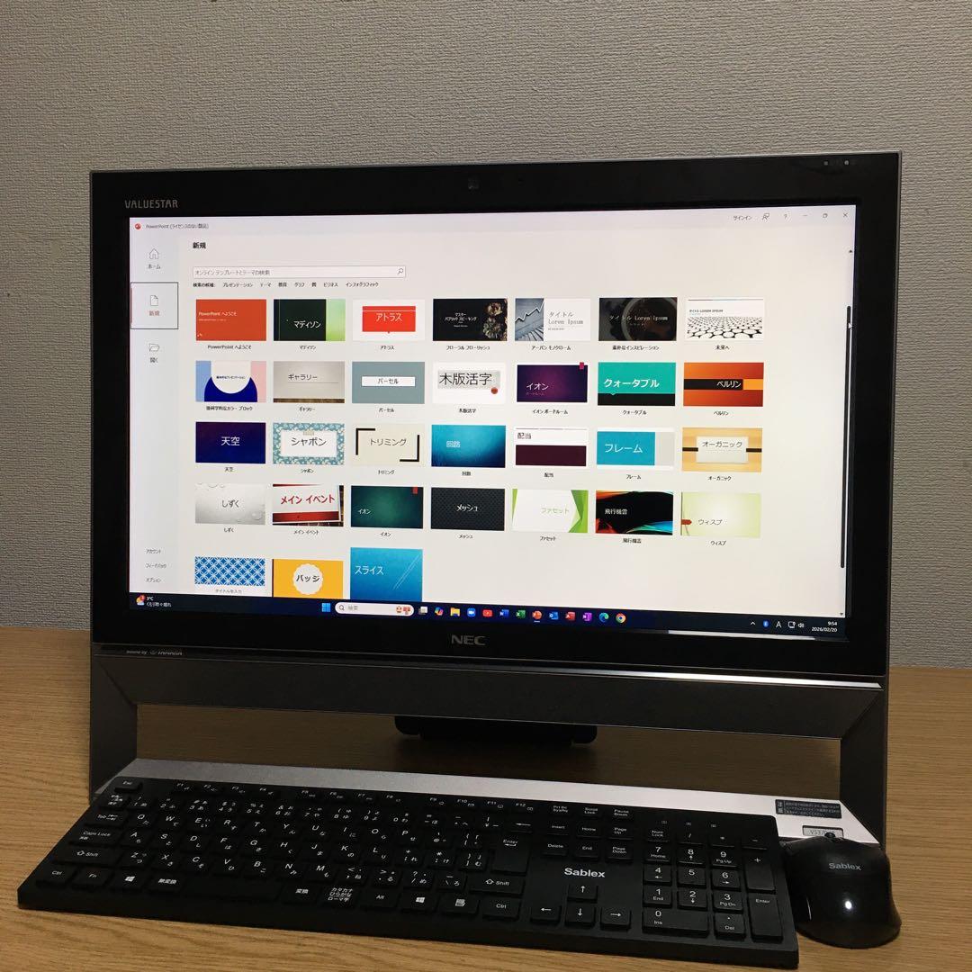 NEC VALUESTAR Win11 21.5' 一体型 デスクトップPC