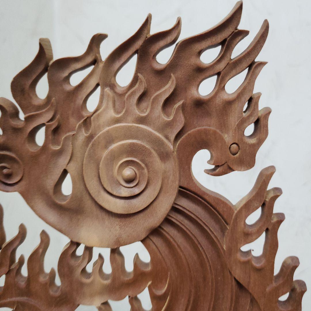 蔵出し特価　魔除★アフリカ白檀 不動明王座像4寸 眼入・瑟瑟座★約２kg