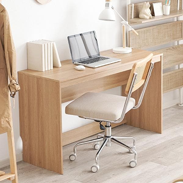 【幅120㎝】パソコンデスク オフィスデスク PCデスク 北欧【ダークブラウン】