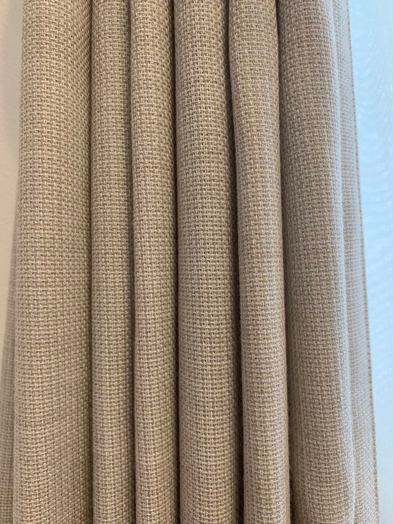 カーテン　オーダーメイドカーテン　遮光　断熱 節電効果 減音 ベージュ　フック