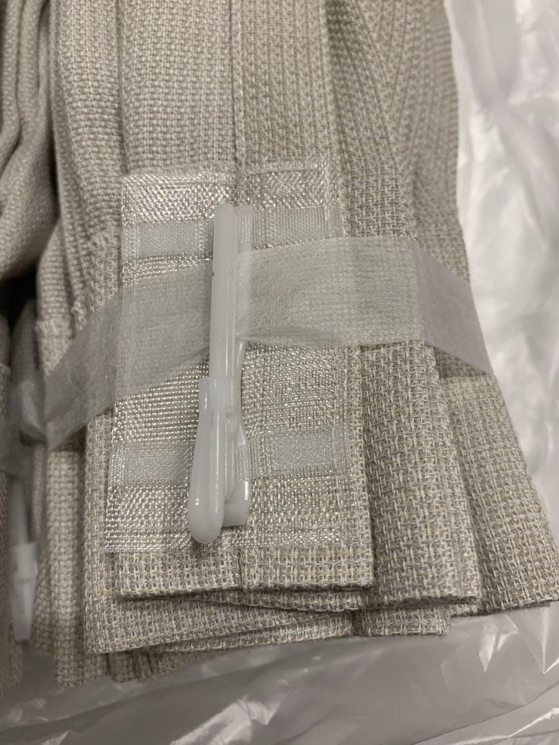 カーテン　オーダーメイドカーテン　遮光　断熱 節電効果 減音 ベージュ　フック