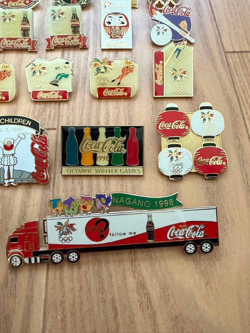1998年　長野オリンピック　コカコーラピンバッジまとめ売り