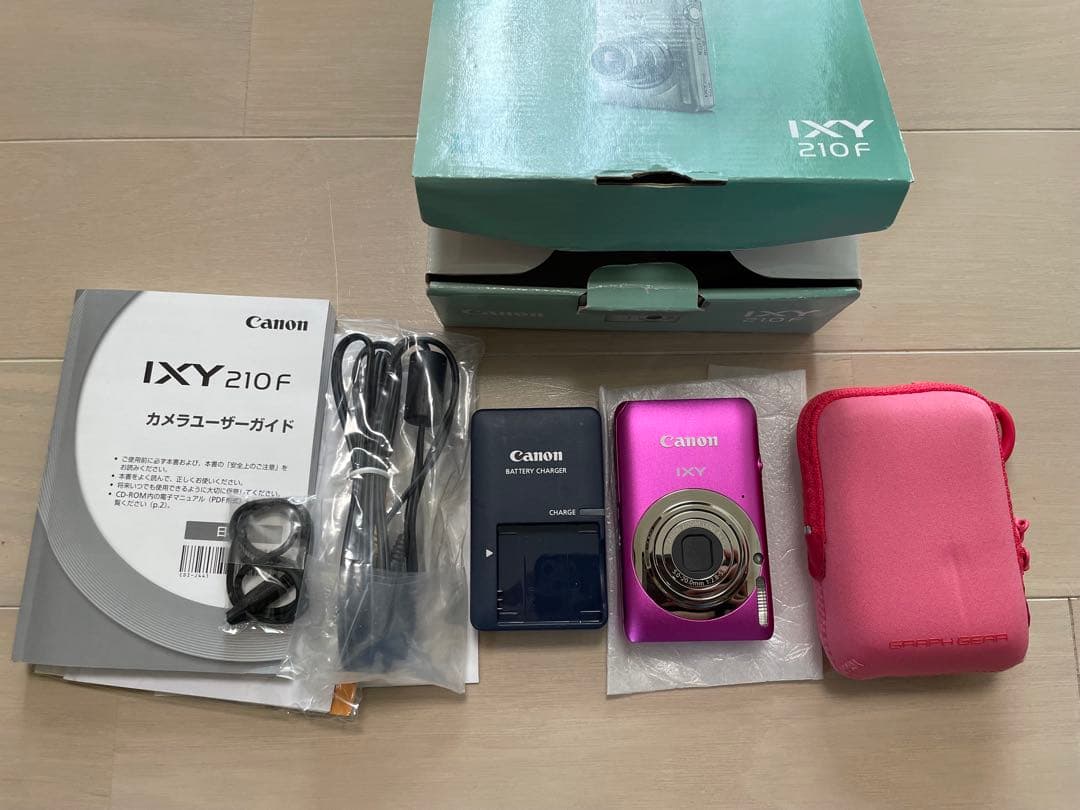 【美品】Canon IXY 210F カメラ コンパクト 軽量 ピンク デジカメ