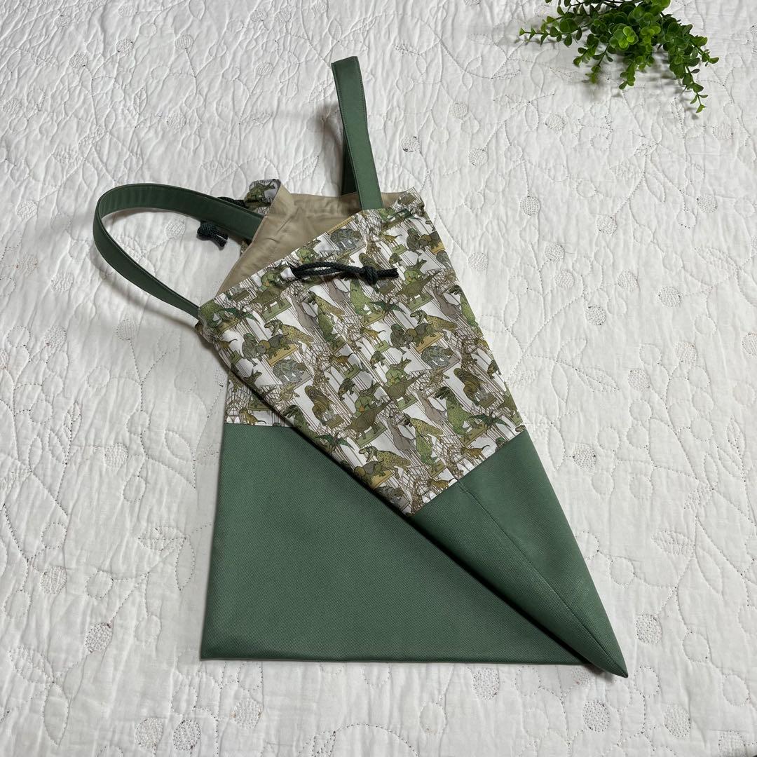 手提げ袋　体操服入れ　上靴袋　3点　リバティ　クラウスロアーズアンドダイナソーズ