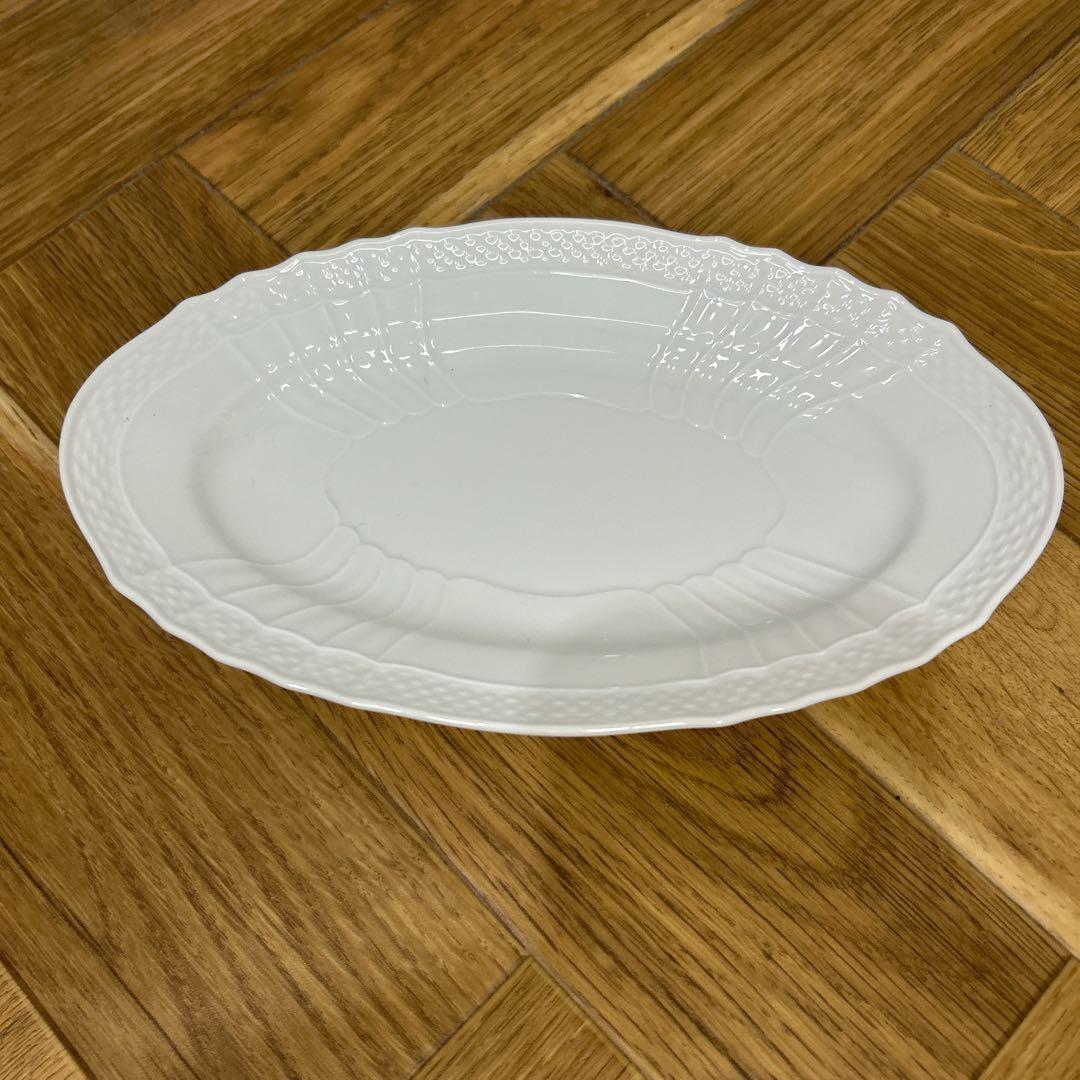 リチャードジノリ　ベッキオホワイト ピクルスオーバル23cm 豆皿　2枚セット