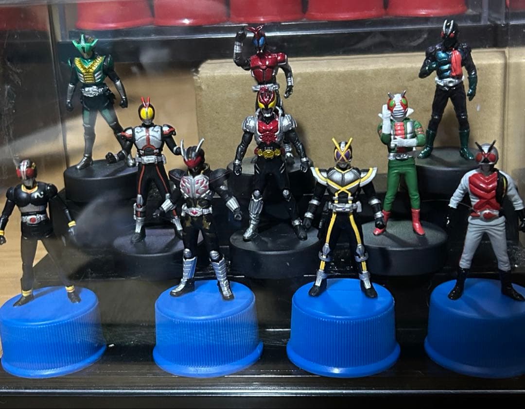 仮面ライダー ボトルキャップ 53個 ケース付き