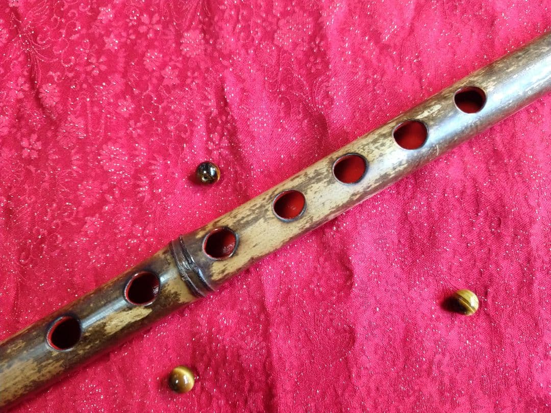 78 吹きやすさ抜群　和笛 眞笛 竹笛 古典調七穴四本調子 根岸篠笛工房