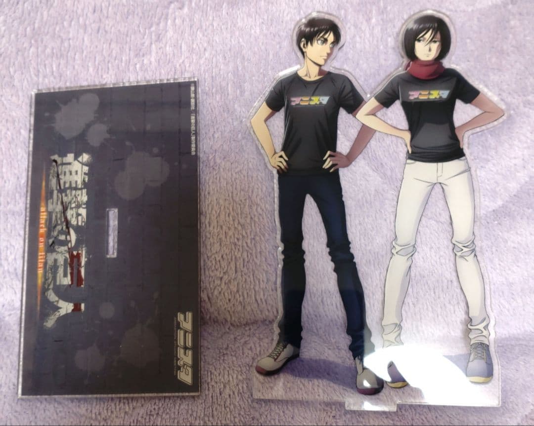 進撃の巨人 アニスタ エレン ミカサ アクリルスタンド クリアファイル