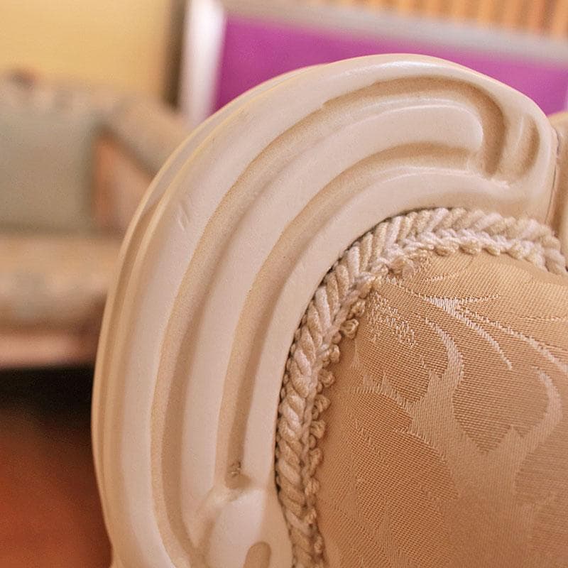 イタリア製 2人掛けソファ シャンパンゴールド ファブリック 602-853