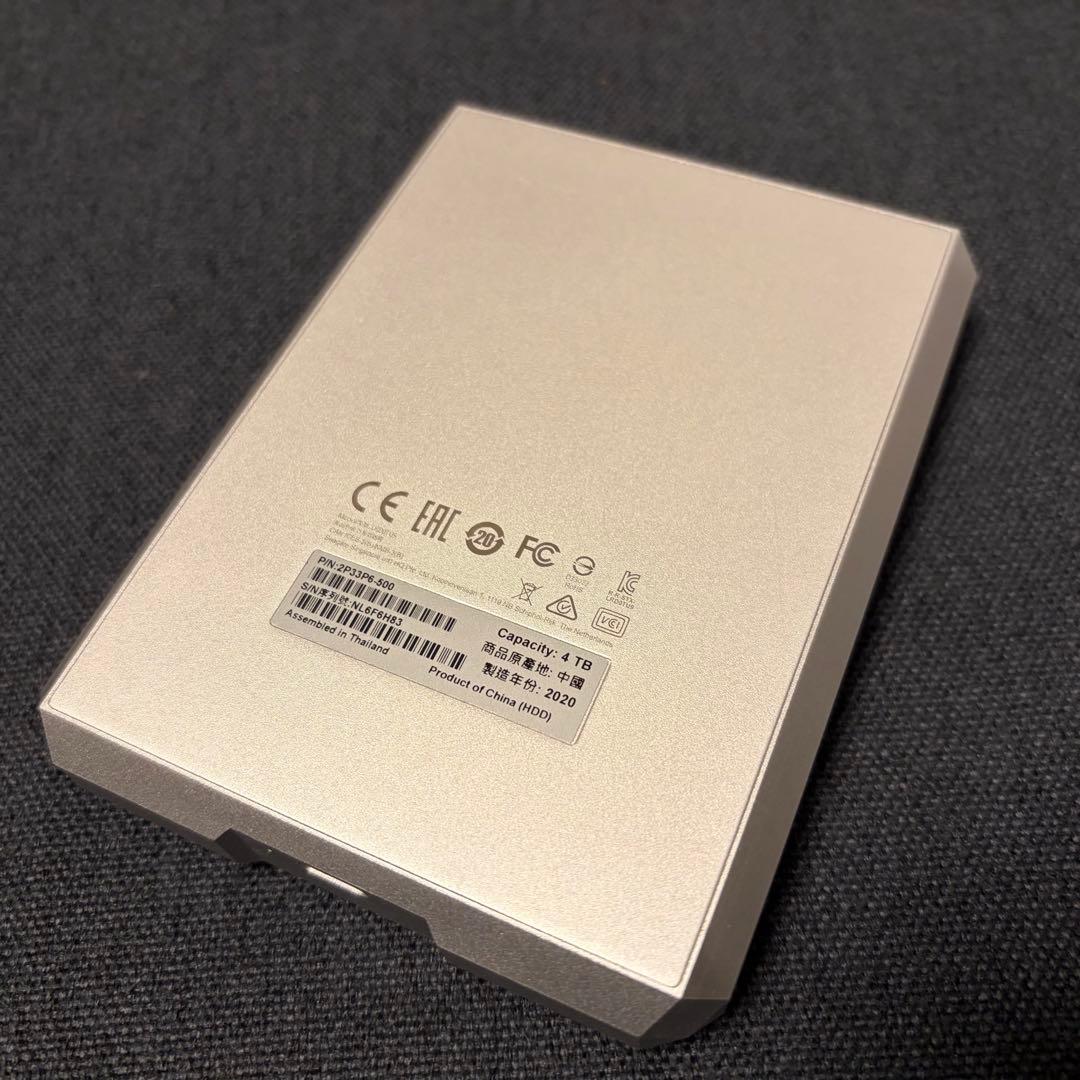 LaCie ポータブルHDD 4TB Mobile Drive USB-C