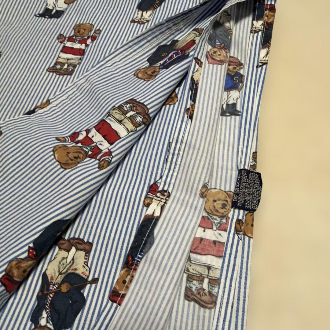 ラルフローレンベア アメリカ買い付け大判フラットシーツ