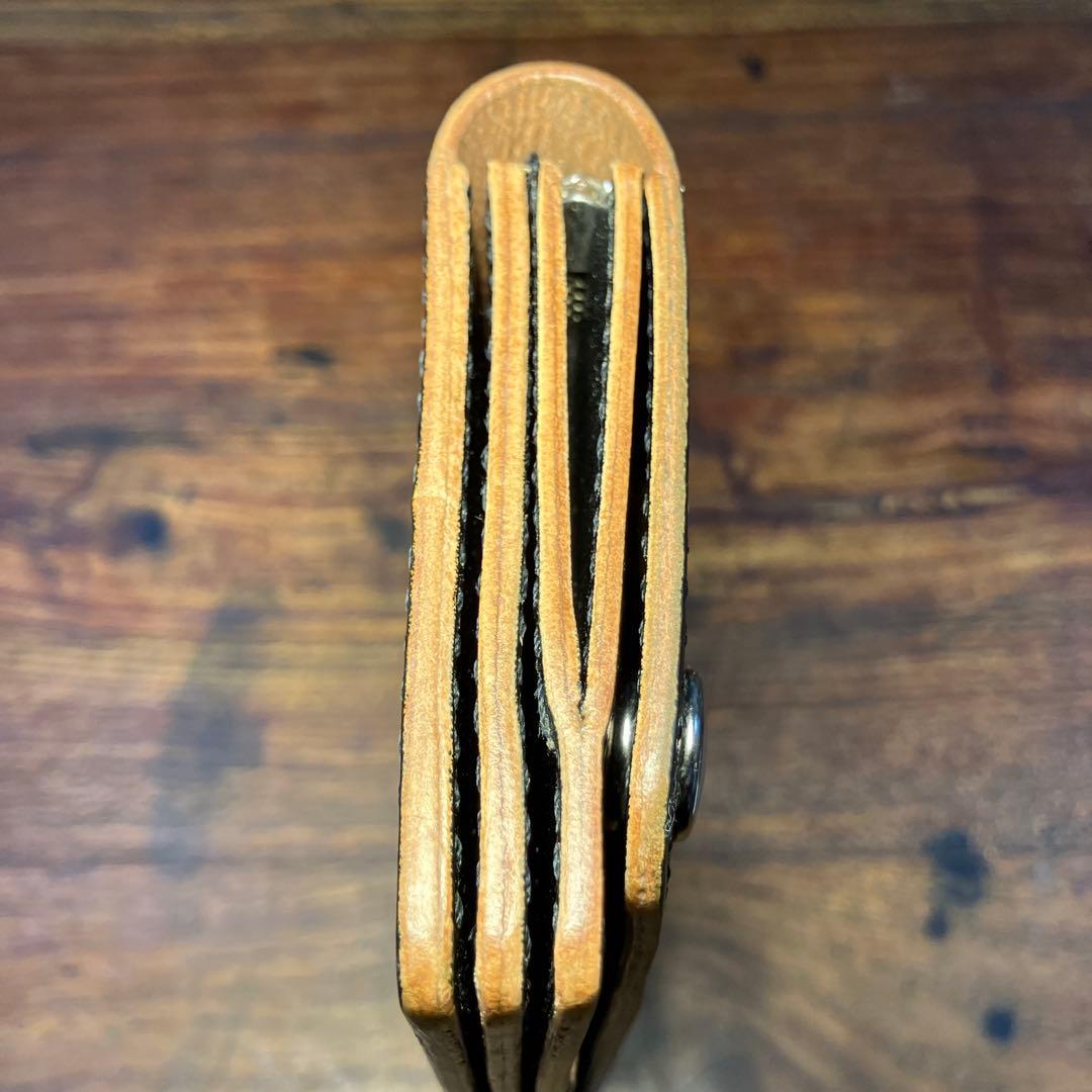 トラッカーウォレット　ブラック　国産本革　レザークラフト