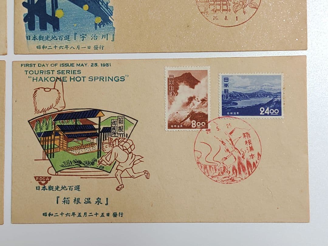 日本観光地百選 & 十選 TOURIST SERIES FDC 初日カバー 6点