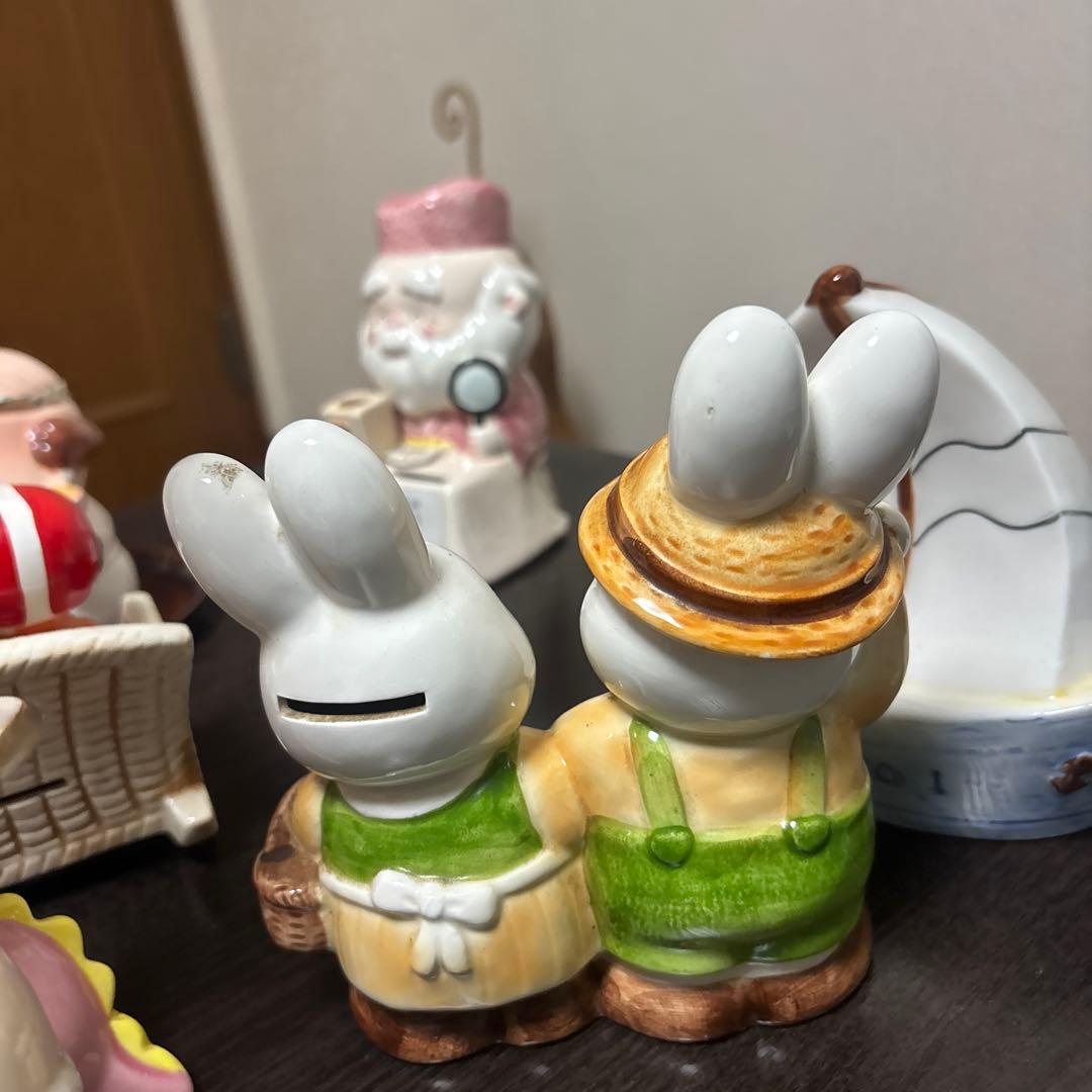 昭和レトロ 貯金箱 10点セット TOKAI 加藤工芸 KENICHI 陶器製