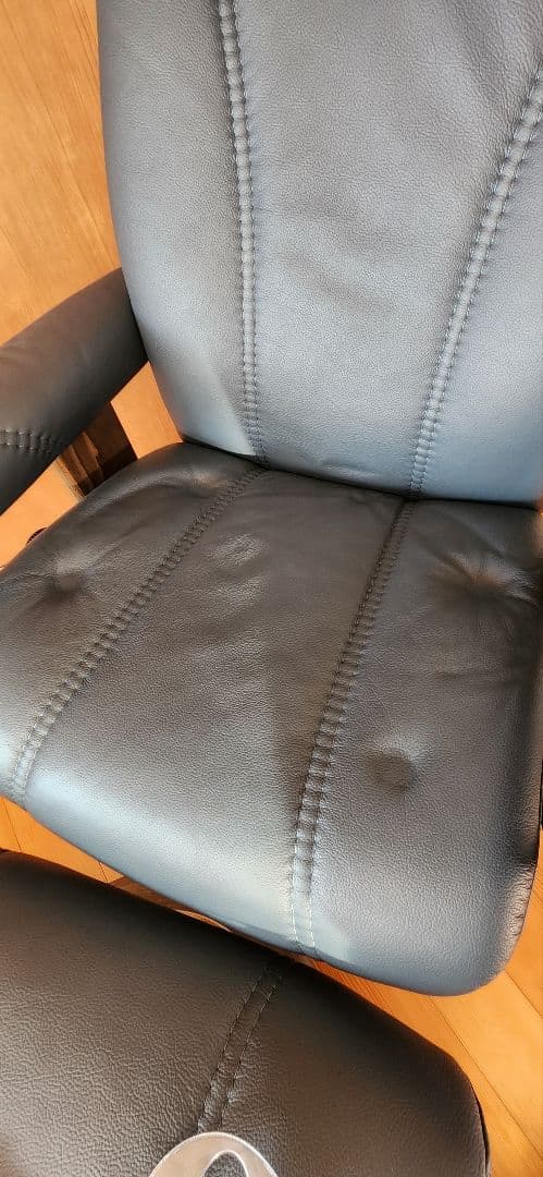 エコーネス　ダークブルー リクライニングチェア