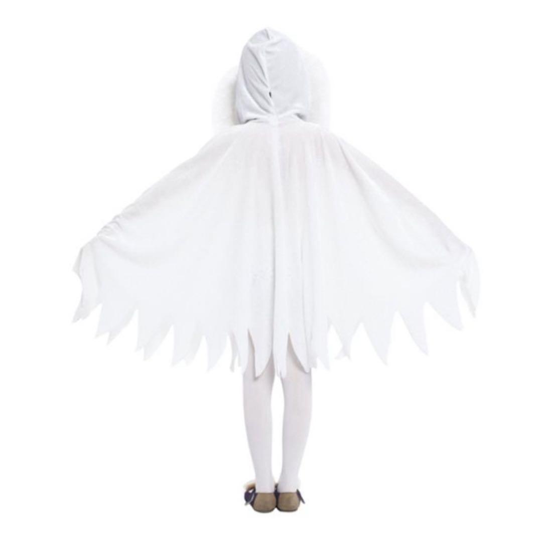 子ども フード付き おばけポンチョ Mサイズ ハロウィン 仮装 男の子 女の子