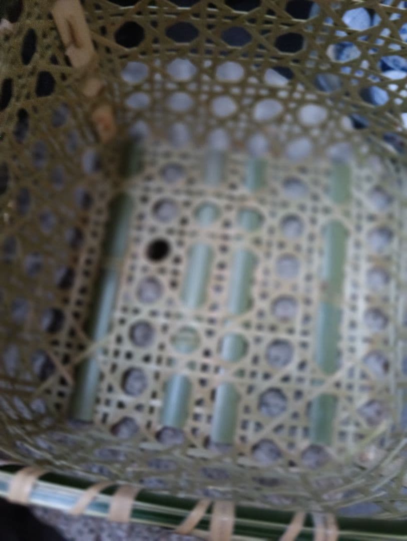 竹かご　八つ目編みかご