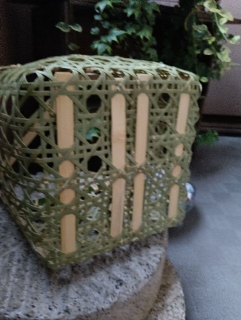 竹かご　八つ目編みかご