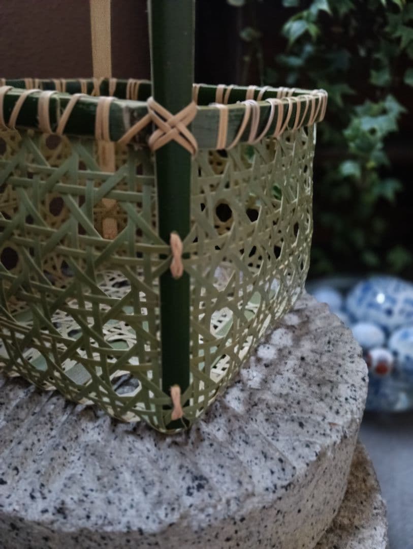 竹かご　八つ目編みかご