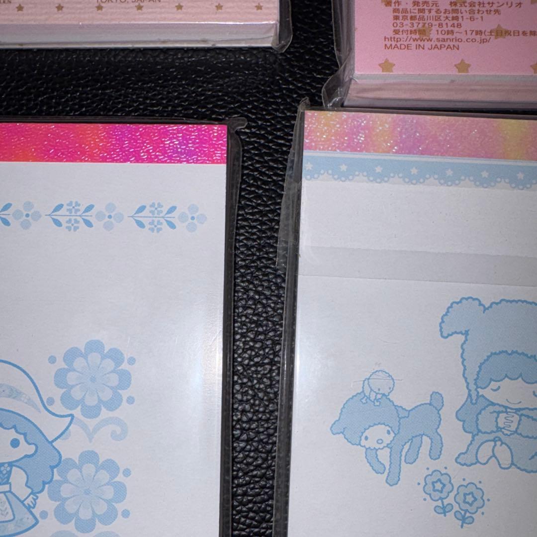 サンリオ　キキララ　リトルツインスターズ メモ帳 ゆうこりん　平成レトロ