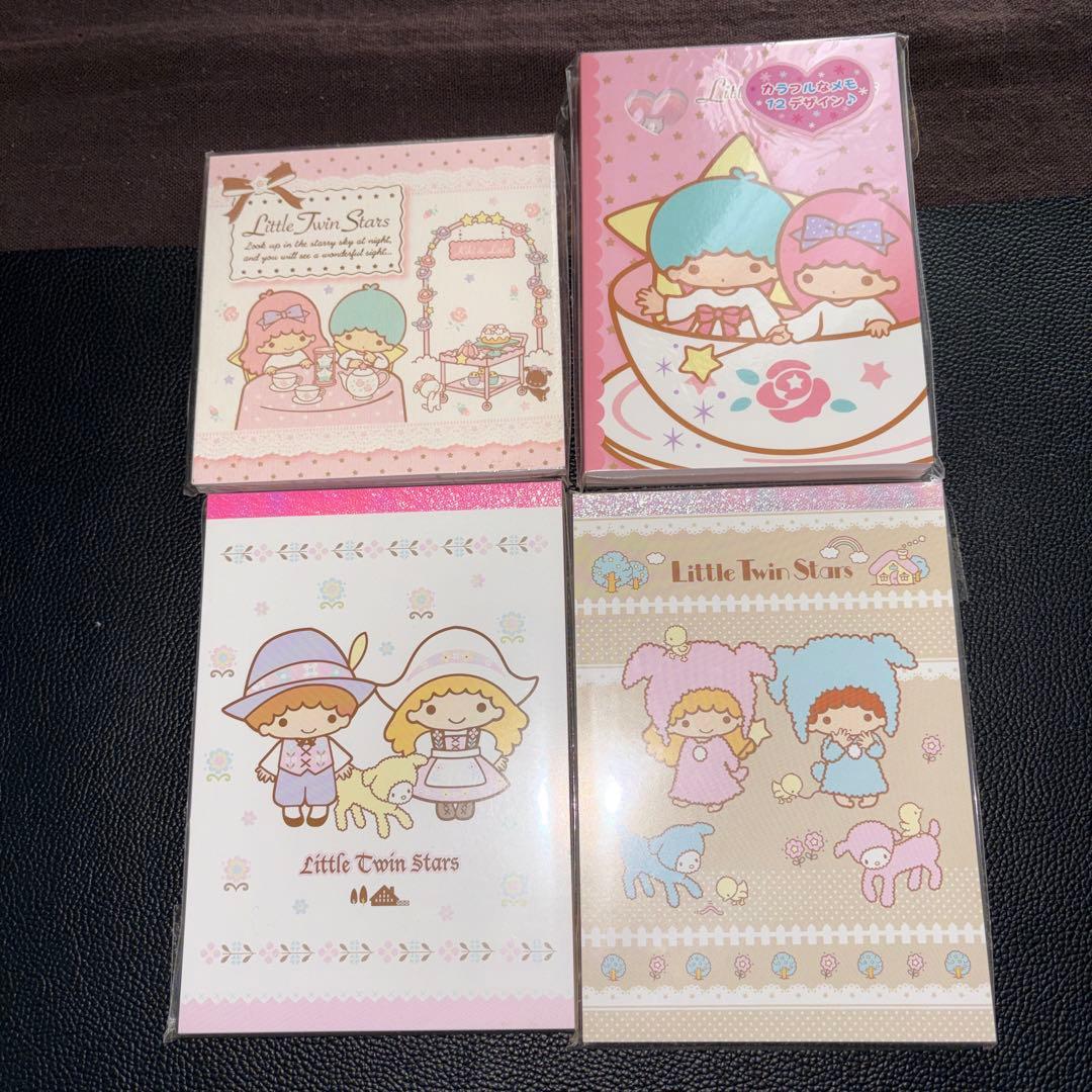 サンリオ　キキララ　リトルツインスターズ メモ帳 ゆうこりん　平成レトロ