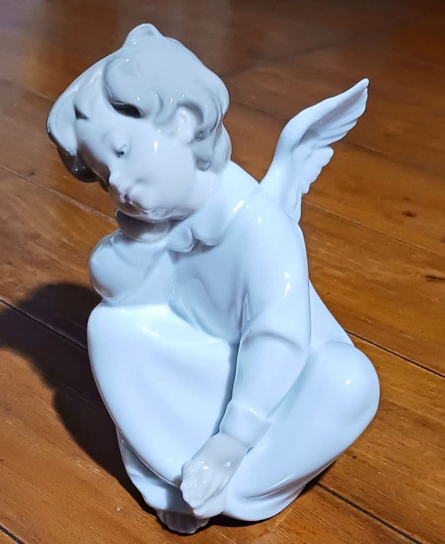 LLADRÓ 天使の考え事 陶磁器製 未使用品