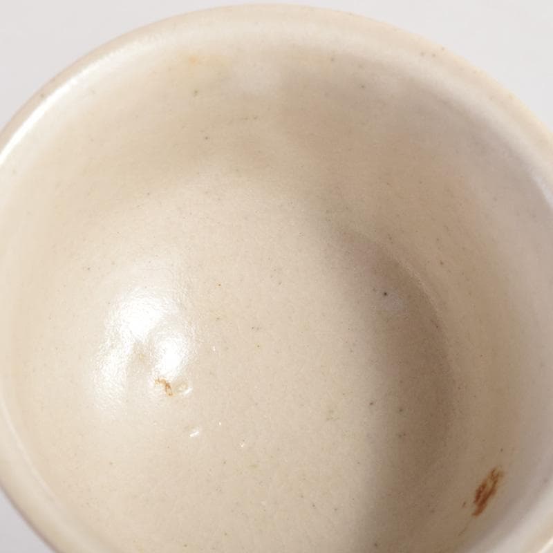 煎茶道具　虫明焼　岡本英山作　草文　煎茶碗　五客　C　8285