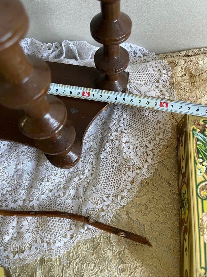 【き18】30 フランス　アンティーク　ナポレオンシェルフ　糸巻き　シェルフ