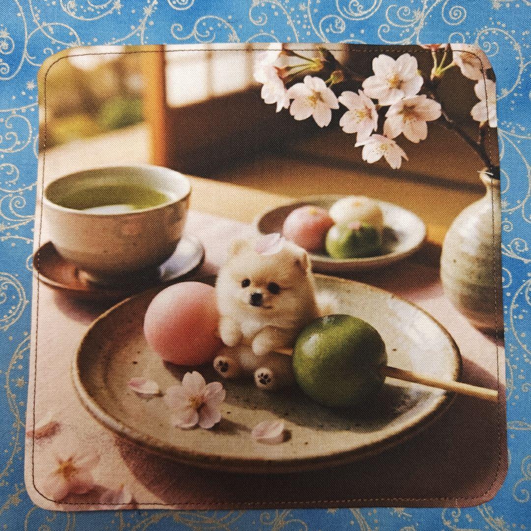 Yourelia　わんこさん柄　4重ハンカチ　ハンドメイド　18枚