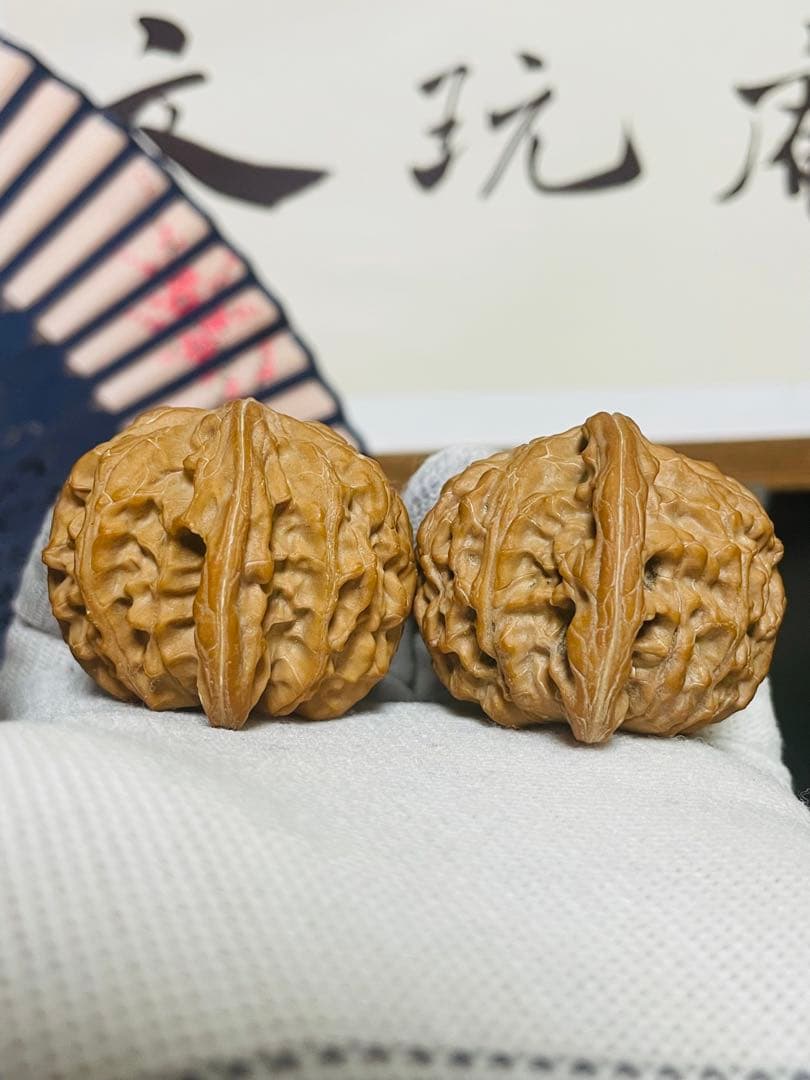 ❤️新入荷❤️No.701❤️文玩くるみ（文玩核桃） 原装球形精配磨盘