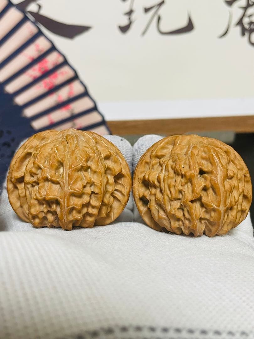 ❤️新入荷❤️No.701❤️文玩くるみ（文玩核桃） 原装球形精配磨盘