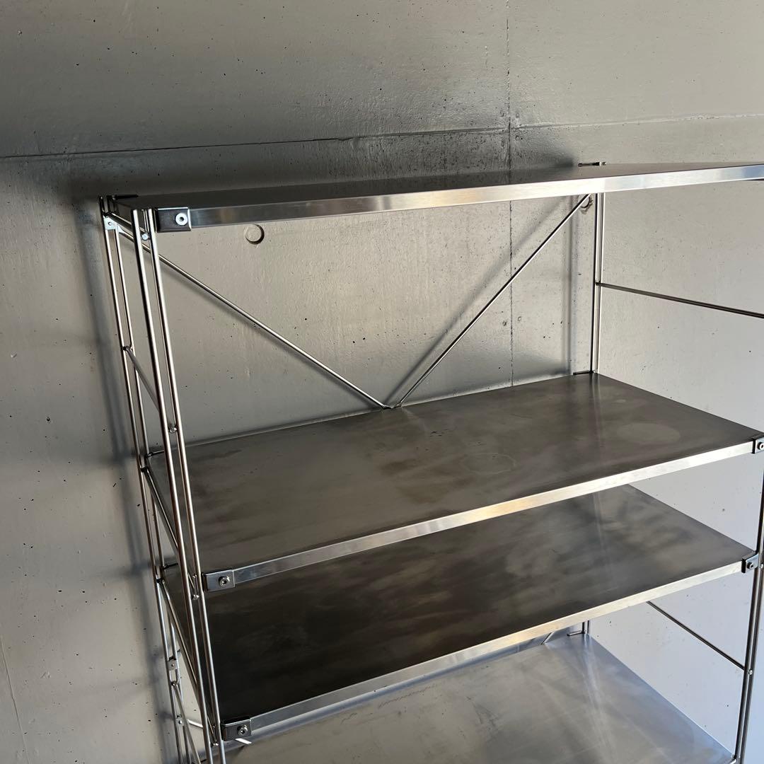 無印★ステンレスユニットシェルフ ステンレス棚セット・追加棚板付