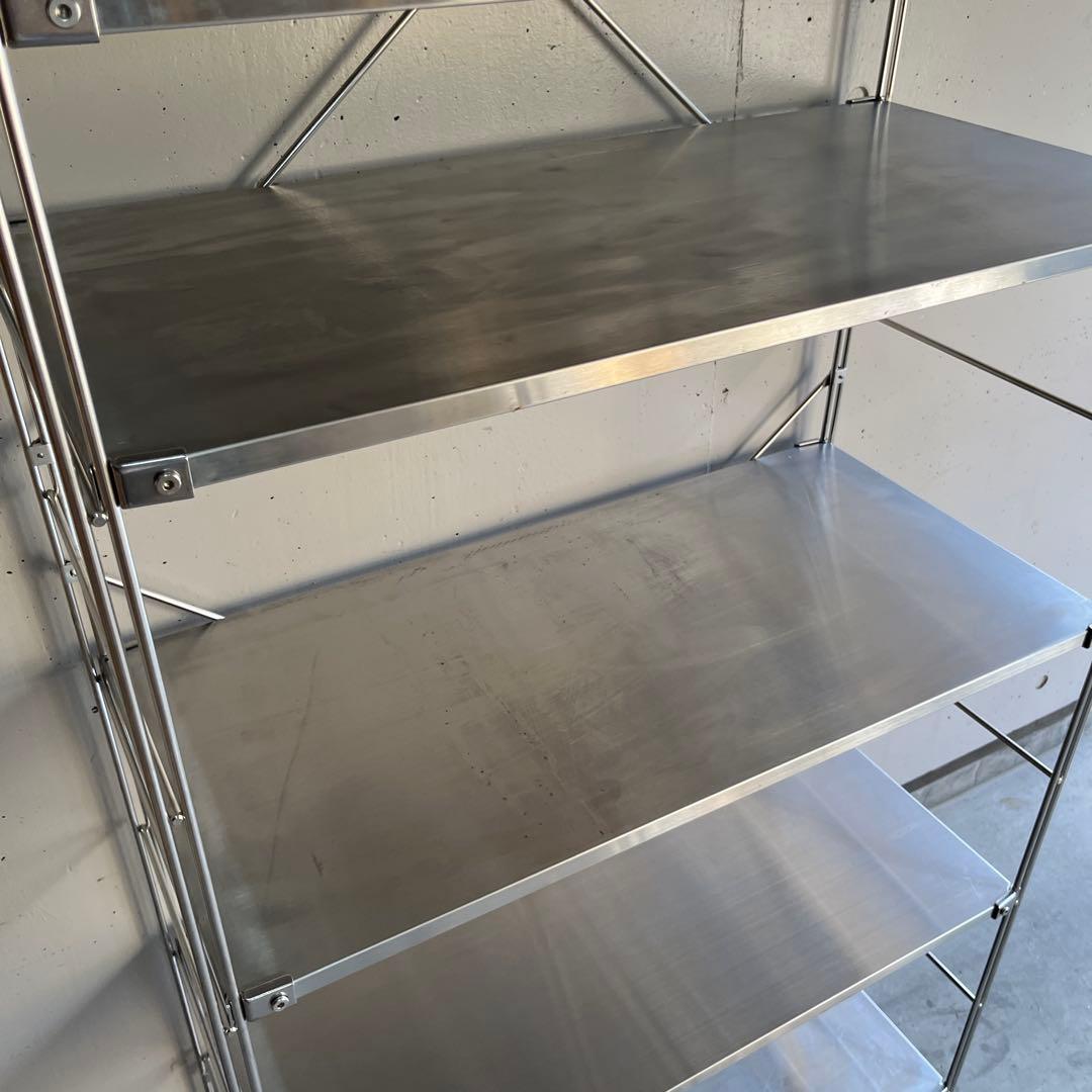 無印★ステンレスユニットシェルフ ステンレス棚セット・追加棚板付